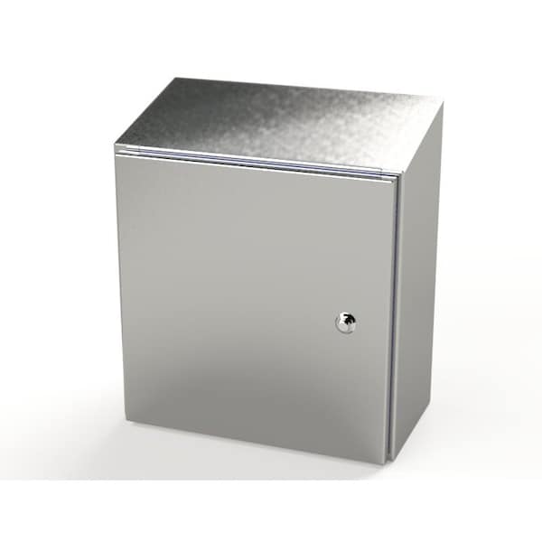 1/4 Turn Latch Electrical Enclosures, 16 in H, 8 in D, 16 in W, NEMA 3R, 4, 4X, 12, 13